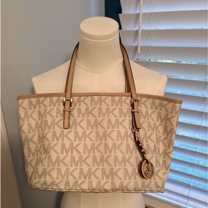 Michael Kors Monogram Tan Tote